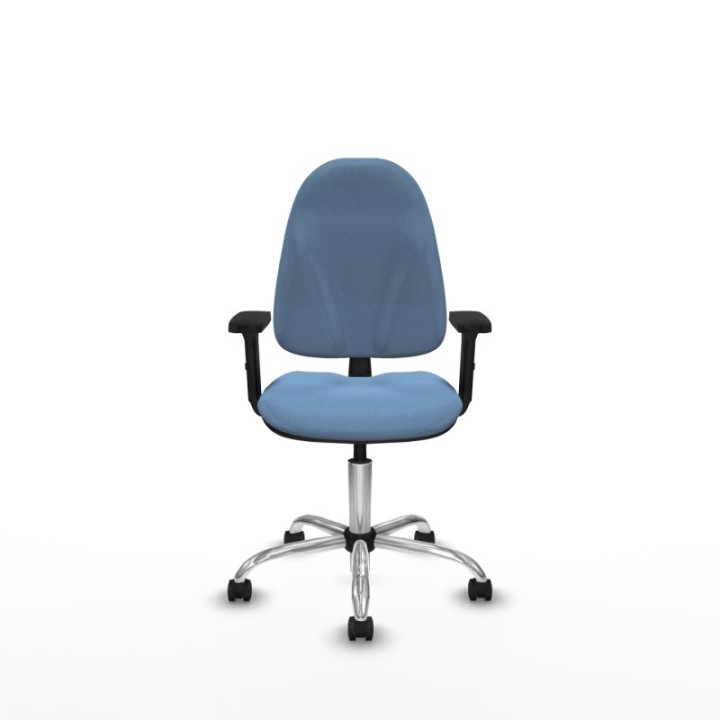 Algarra CP bali azul cielo brazos 2D base cromada ruedas autofrenantes 50mm