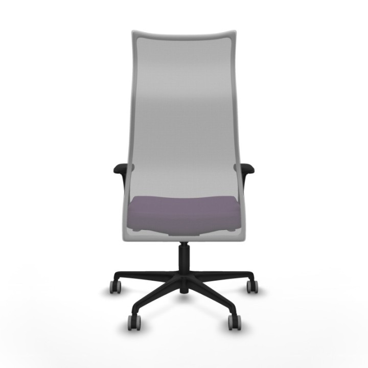 Albacete malla XL sincro malla gris bali morado brazos 1D base nailon ruedas 65mm engomadas