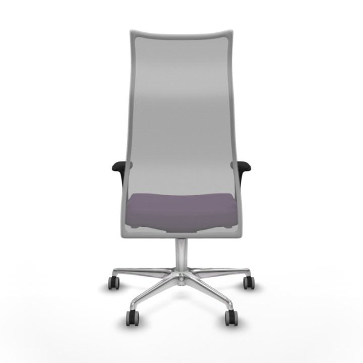 Albacete malla XL sincro malla gris bali morado brazos 1D base aluminio ruedas 65mm engomadas