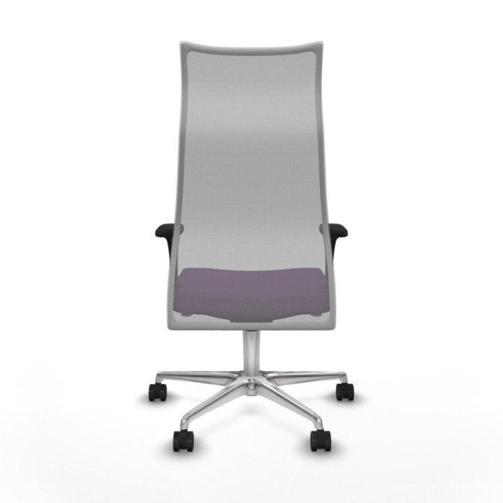 Albacete malla XL sincro malla gris bali morado brazos 1D base aluminio ruedas 65mm nailon