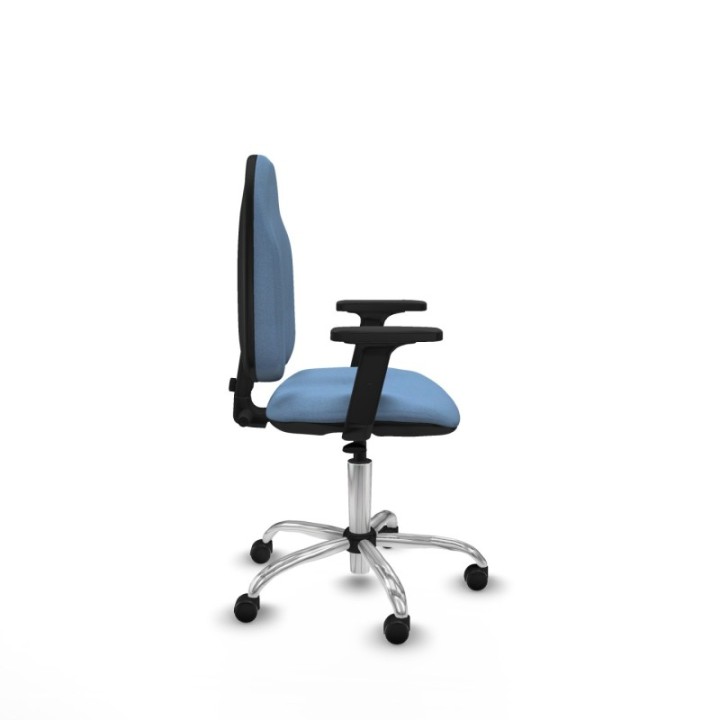 Algarra CP bali azul cielo brazos 2D base cromada ruedas autofrenantes 50mm