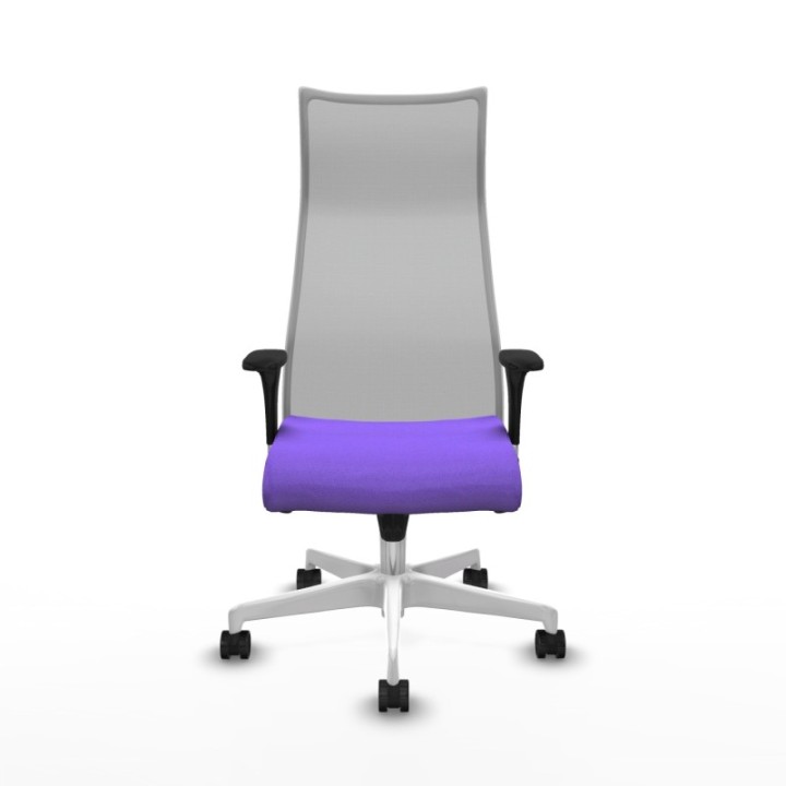 Albacete malla XL sincro malla gris bali lila brazos 1D base blanca ruedas 65mm nailon