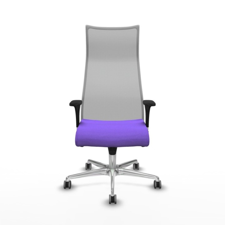 Albacete malla XL sincro malla gris bali lila brazos 1D base aluminio ruedas 65mm engomadas