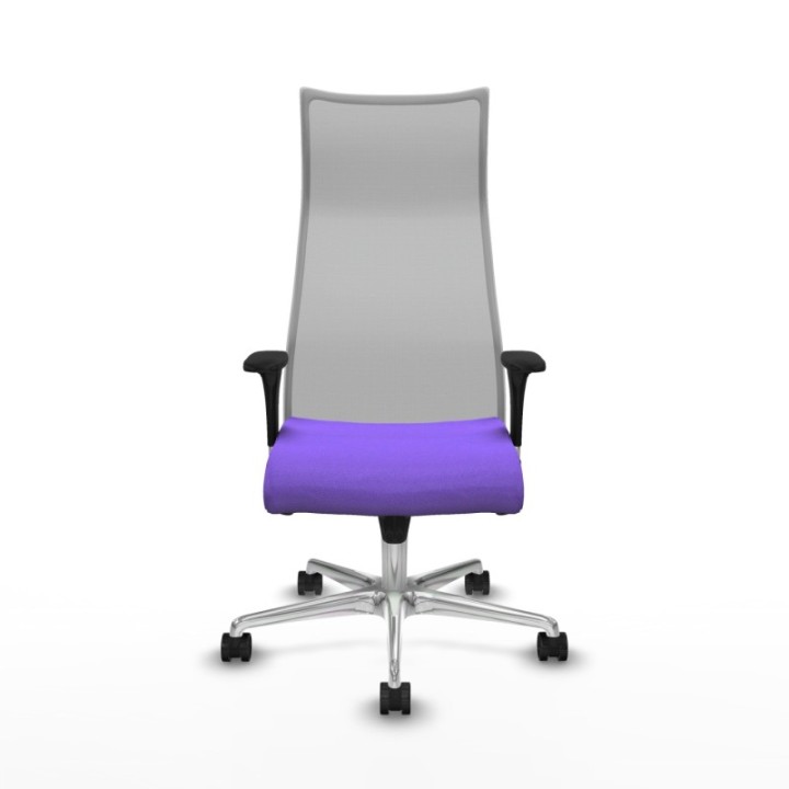 Albacete malla XL sincro malla gris bali lila brazos 1D base aluminio ruedas 65mm nailon