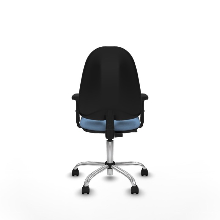 Algarra CP bali azul cielo brazos 2D base cromada ruedas nailon 50mm