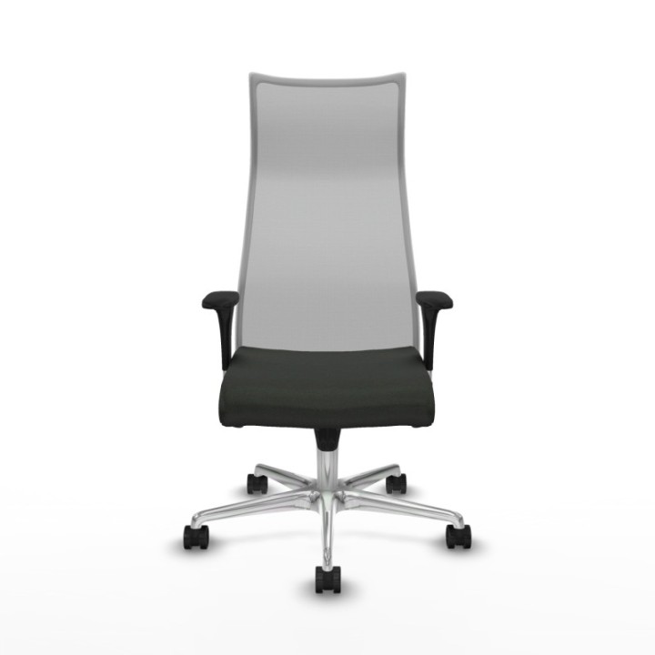 Albacete malla XL sincro malla gris bali negro brazos 1D base aluminio ruedas 65mm nailon