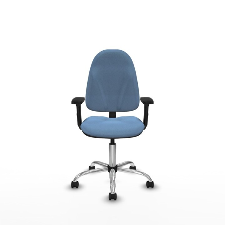 Algarra CP bali azul cielo brazos 2D base cromada ruedas engomadas 50mm