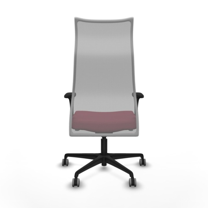 Albacete malla XL sincro malla gris bali granate brazos 1D base nailon ruedas 65mm engomadas