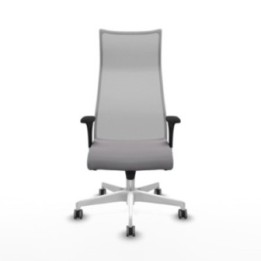 Albacete malla XL sincro malla gris similpiel gris brazos 1D base blanca ruedas 65mm engomadas