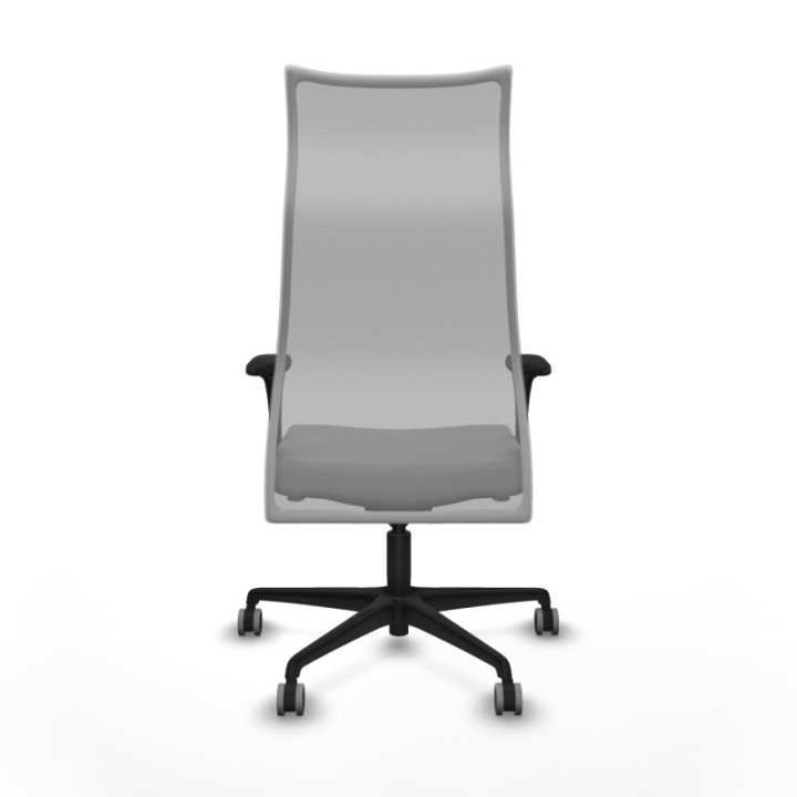 Albacete malla XL sincro malla gris similpiel gris brazos 1D base nailon ruedas 65mm engomadas