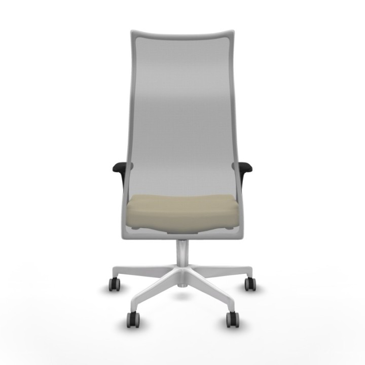 Albacete malla XL sincro malla gris similpiel crema brazos 1D base blanca ruedas 65mm engomadas