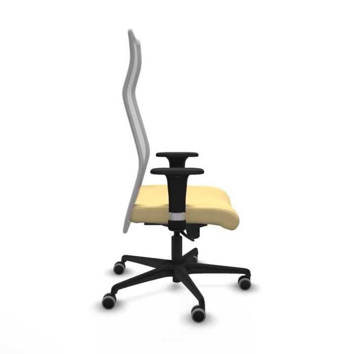 Albacete malla XL sincro malla gris similpiel crema brazos 1D base nailon ruedas 65mm engomadas