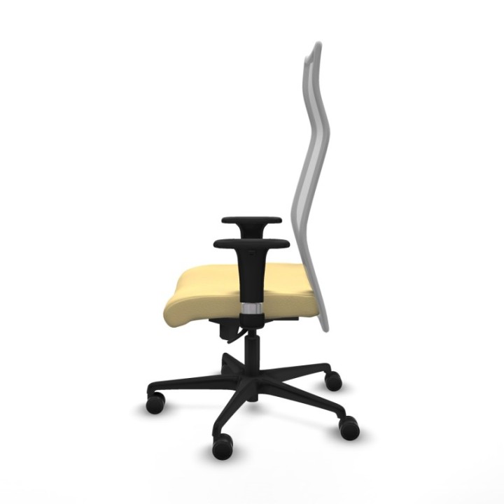 Albacete malla XL sincro malla gris similpiel crema brazos 1D base nailon ruedas 65mm nailon