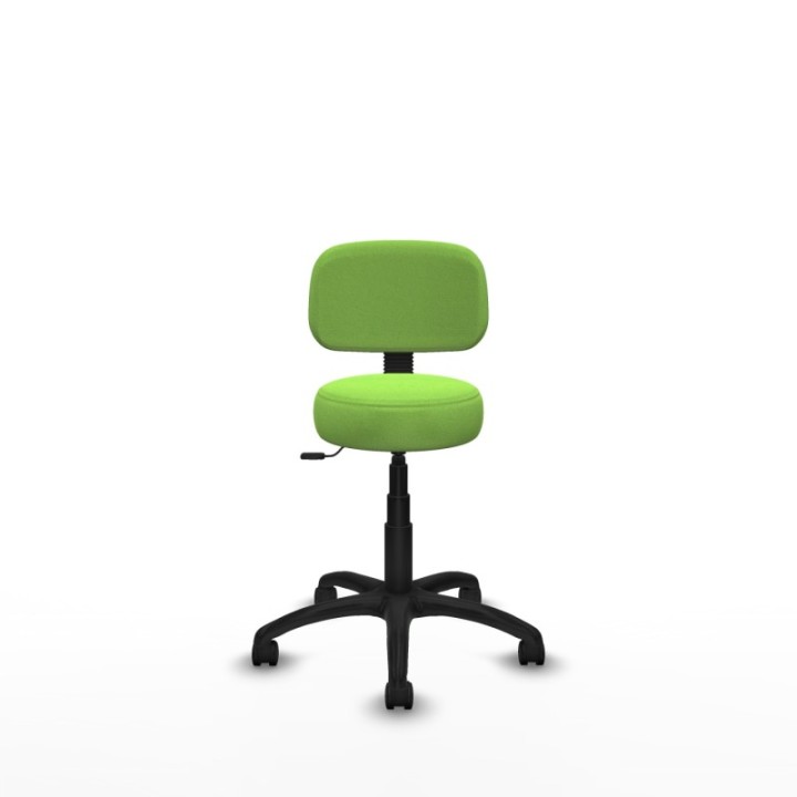 Silla Llanos giratorio bali pistacho base poliamida 600 ruedas nailon 50