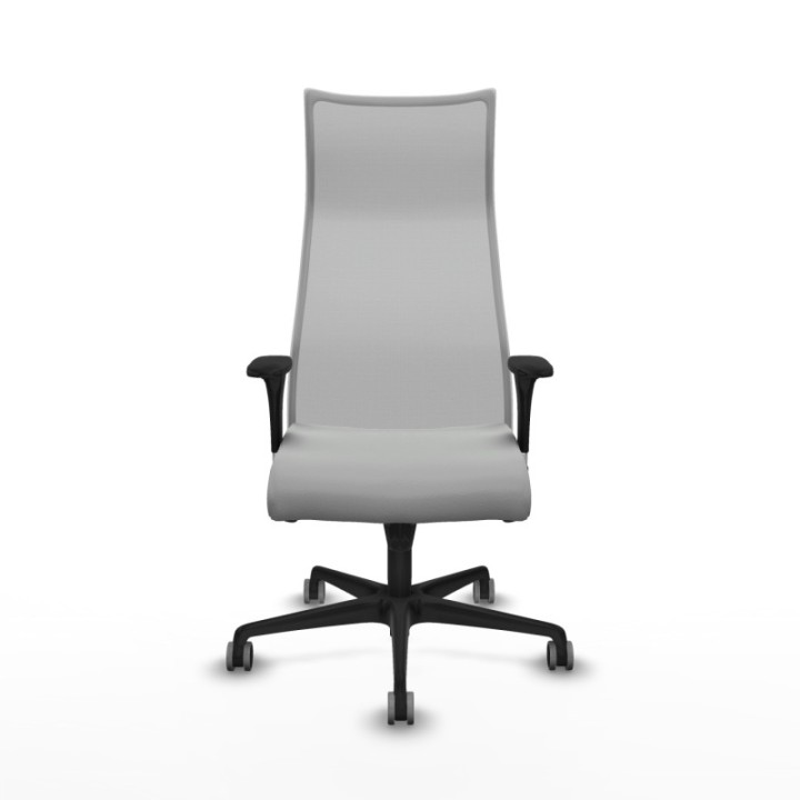 Albacete malla XL sincro malla gris similpiel gris claro brazos 1D base nailon ruedas 65mm engomadas