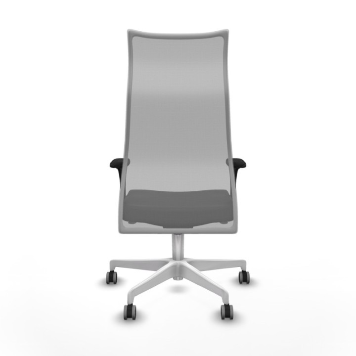 Albacete malla XL sincro malla gris similpiel negro brazos 1D base blanca ruedas 65mm engomadas