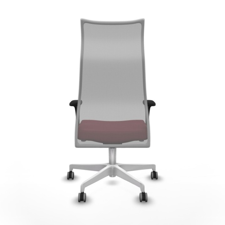 Albacete malla XL sincro malla gris similpiel granate brazos 1D base blanca ruedas 65mm engomadas