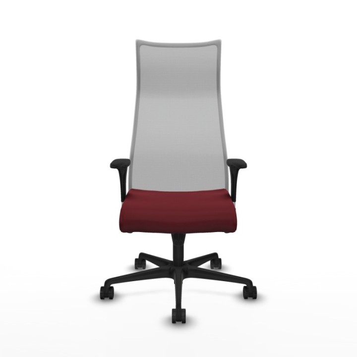 Albacete malla XL sincro malla gris similpiel granate brazos 1D base nailon ruedas 65mm nailon