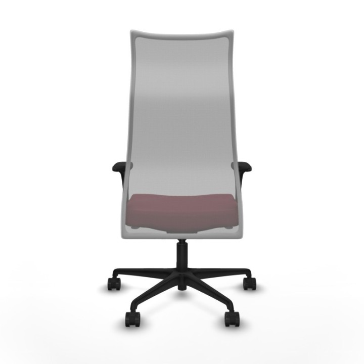 Albacete malla XL sincro malla gris similpiel granate brazos 1D base nailon ruedas 65mm nailon