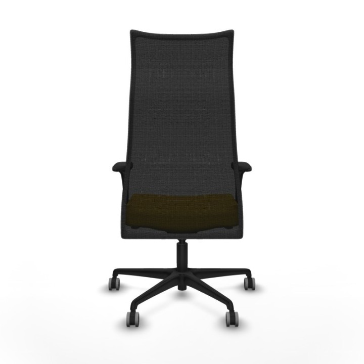 Albacete malla XL sincro malla negra bali amarillo brazos 1D base nailon ruedas 65mm engomadas