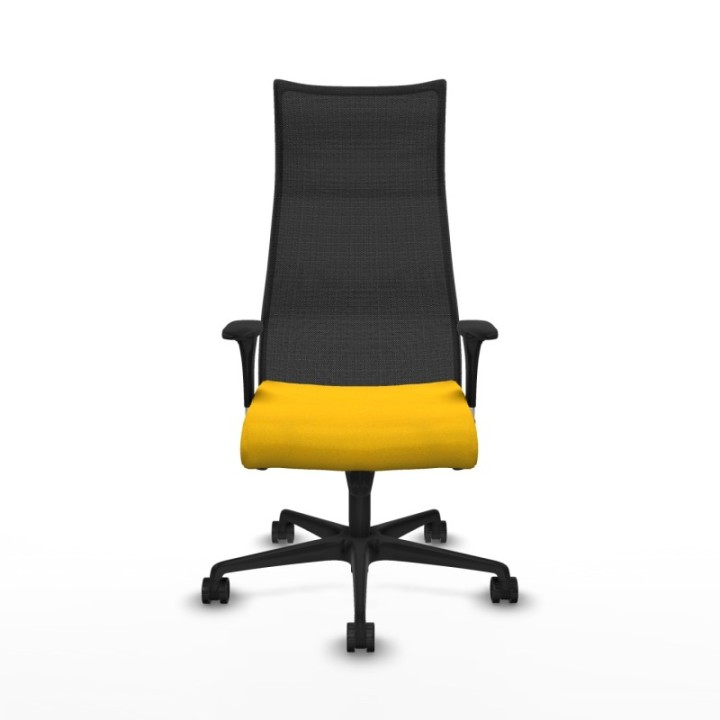 Albacete malla XL sincro malla negra bali amarillo brazos 1D base nailon ruedas 65mm nailon