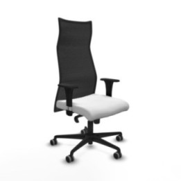 Albacete malla XL sincro malla negra bali blanco brazos 1D base nailon ruedas 65mm engomadas