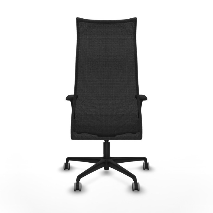 Albacete malla XL sincro malla negra bali blanco brazos 1D base nailon ruedas 65mm engomadas