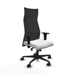 Albacete malla XL sincro malla negra bali blanco brazos 1D base nailon ruedas 65mm nailon