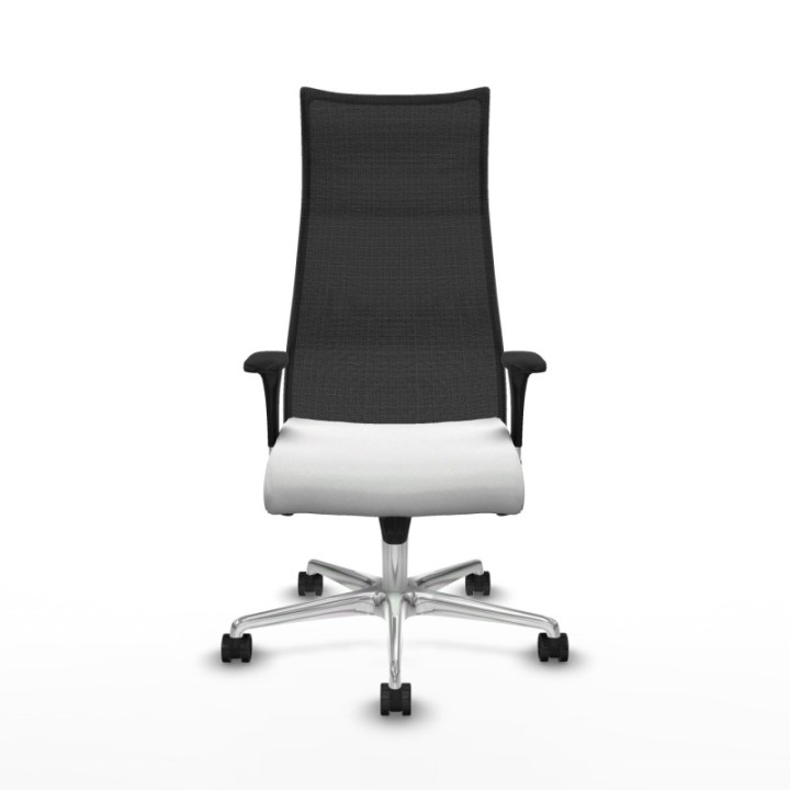 Albacete malla XL sincro malla negra bali blanco brazos 1D base aluminio ruedas 65mm nailon