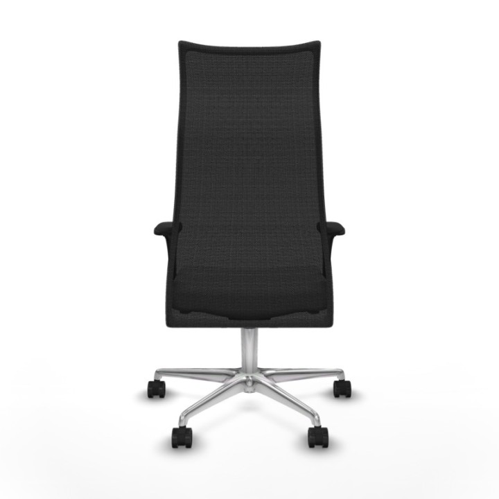 Albacete malla XL sincro malla negra bali blanco brazos 1D base aluminio ruedas 65mm nailon