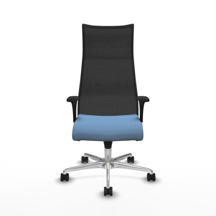 Albacete malla XL sincro malla negra bali azul cielo brazos 1D base aluminio ruedas 65mm nailon