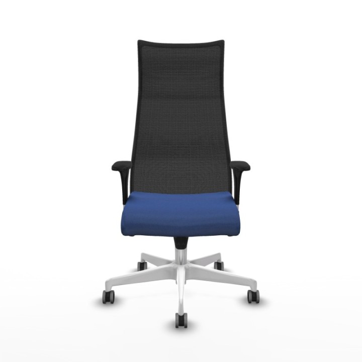 Albacete malla XL sincro malla negra bali azul marino brazos 1D base blanca ruedas 65mm engomadas