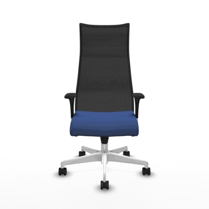 Albacete malla XL sincro malla negra bali azul marino brazos 1D base blanca ruedas 65mm nailon