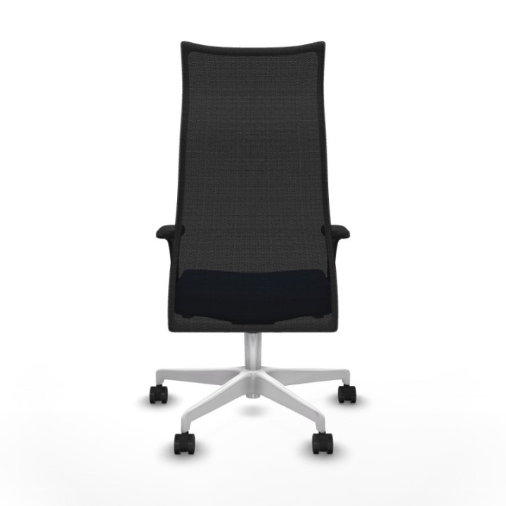 Albacete malla XL sincro malla negra bali azul marino brazos 1D base blanca ruedas 65mm nailon