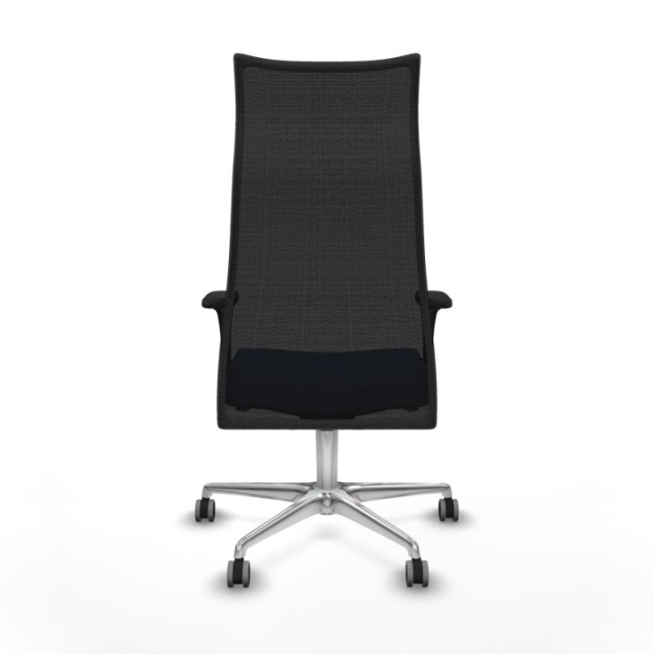 Albacete malla XL sincro malla negra bali azul marino brazos 1D base aluminio ruedas 65mm engomadas