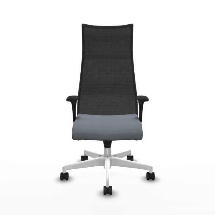 Albacete malla XL sincro malla negra bali gris brazos 1D base blanca ruedas 65mm nailon