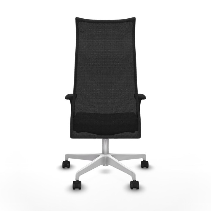 Albacete malla XL sincro malla negra bali gris brazos 1D base blanca ruedas 65mm nailon