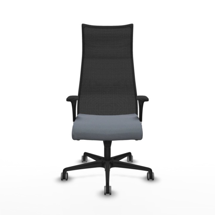 Albacete malla XL sincro malla negra bali gris brazos 1D base nailon ruedas 65mm engomadas