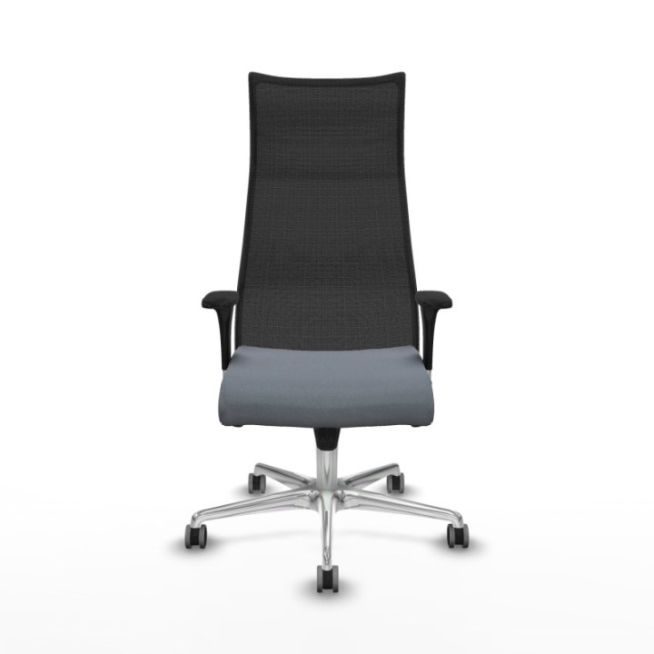 Albacete malla XL sincro malla negra bali gris brazos 1D base aluminio ruedas 65mm engomadas