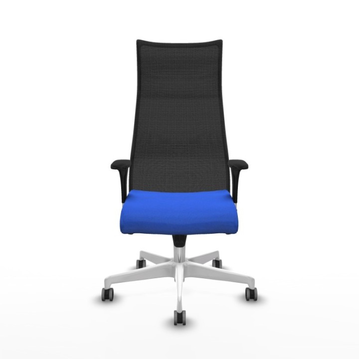 Albacete malla XL sincro malla negra bali azul brazos 1D base blanca ruedas 65mm engomadas