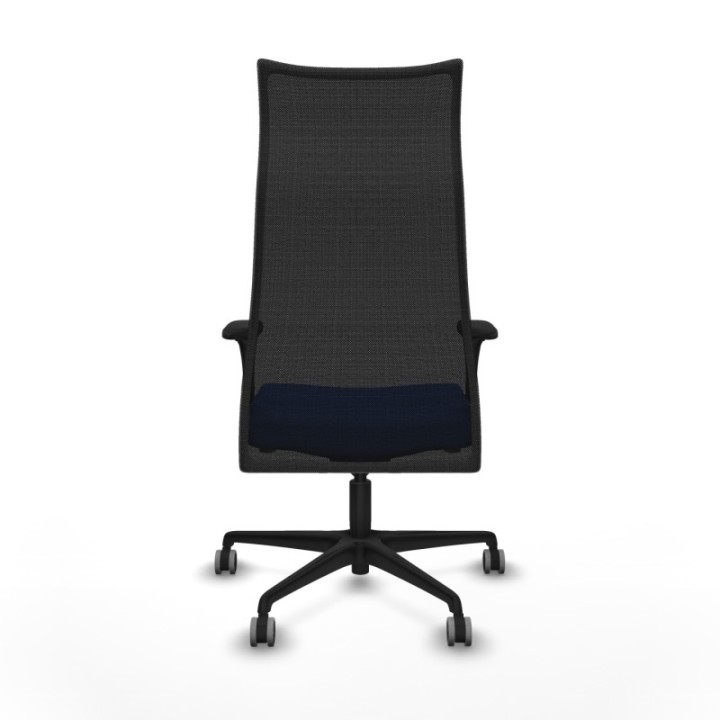 Albacete malla XL sincro malla negra bali azul brazos 1D base nailon ruedas 65mm engomadas