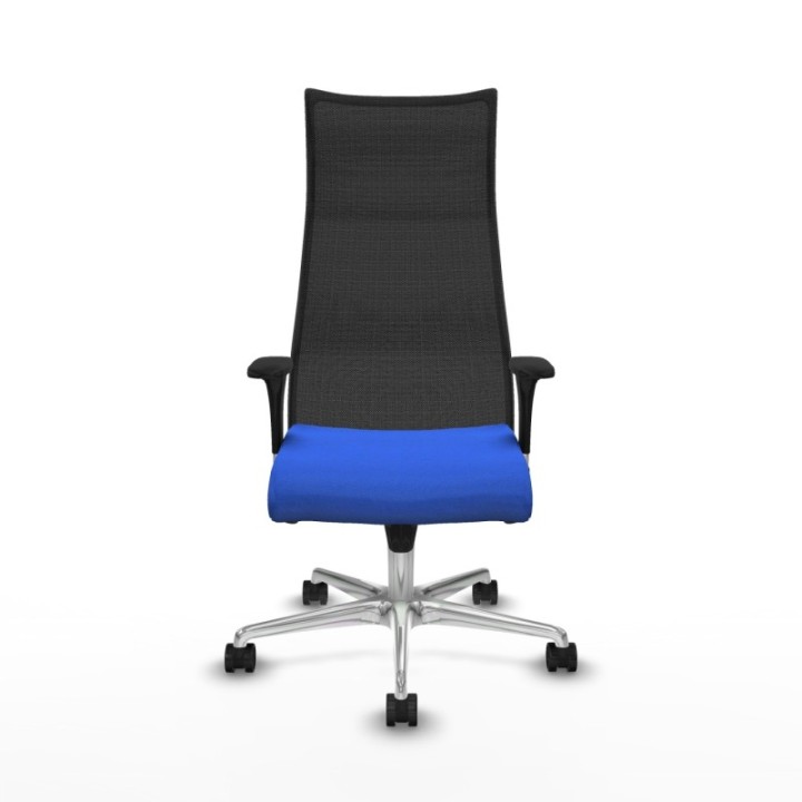 Albacete malla XL sincro malla negra bali azul brazos 1D base aluminio ruedas 65mm nailon