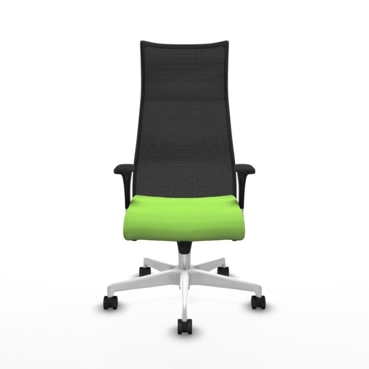 Albacete malla XL sincro malla negra bali pistacho brazos 1D base blanca ruedas 65mm nailon