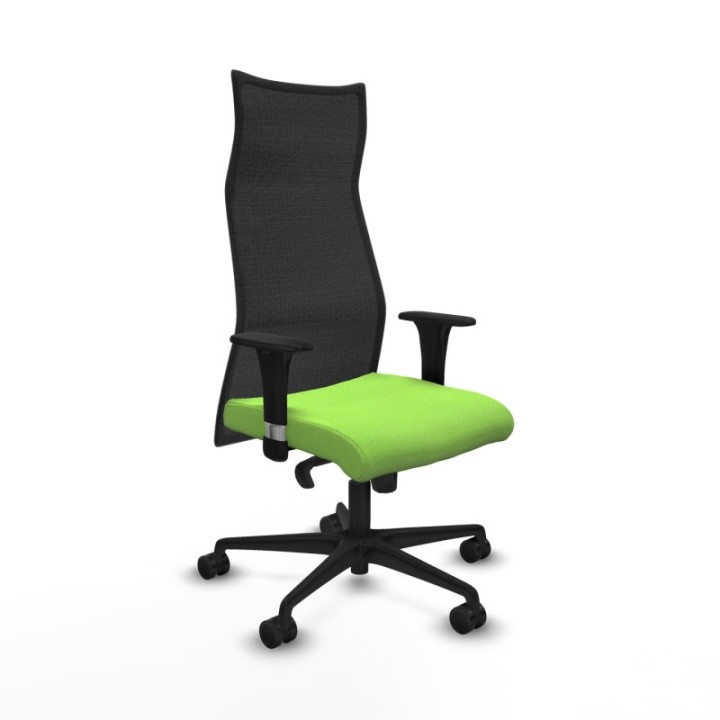 Albacete malla XL sincro malla negra bali pistacho brazos 1D base nailon ruedas 65mm nailon