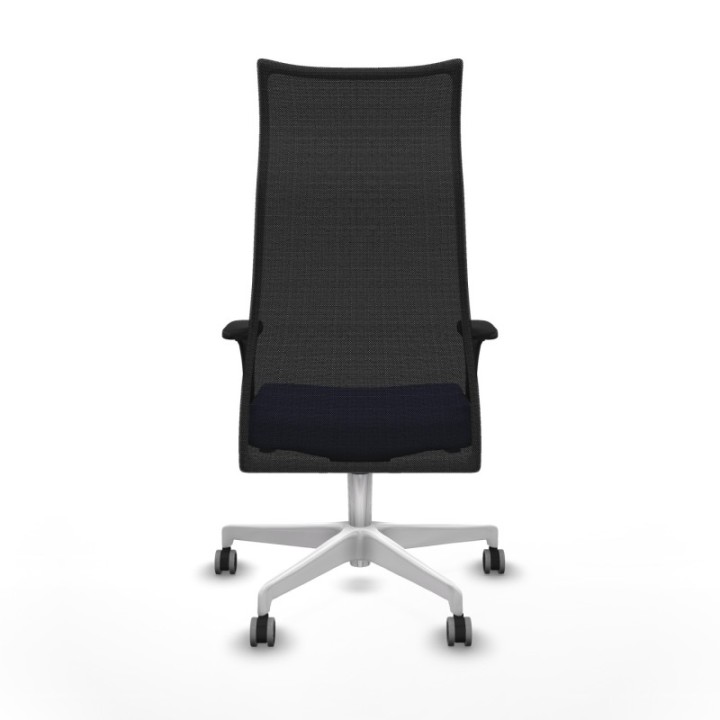 Albacete malla XL sincro malla negra bali azul claro brazos 1D base blanca ruedas 65mm engomadas