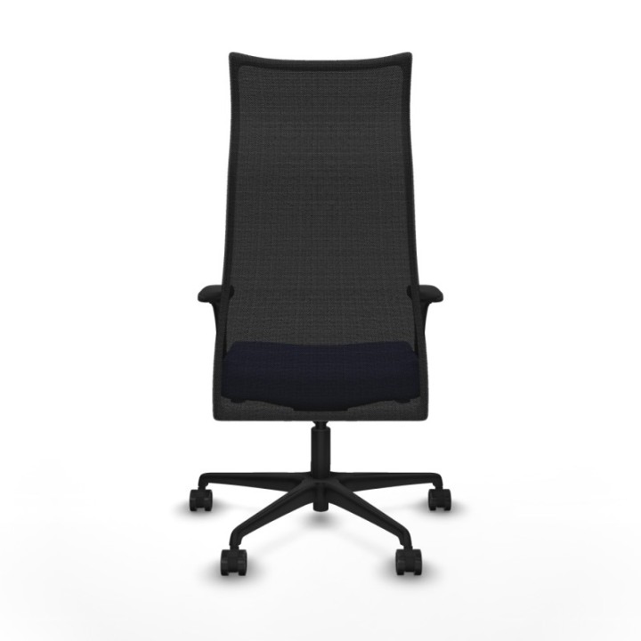 Albacete malla XL sincro malla negra bali azul claro brazos 1D base nailon ruedas 65mm nailon