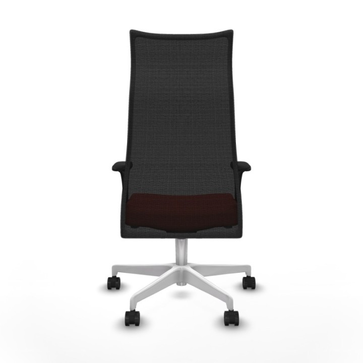 Albacete malla XL sincro malla negra bali naranja oscuro brazos 1D base blanca ruedas 65mm nailon