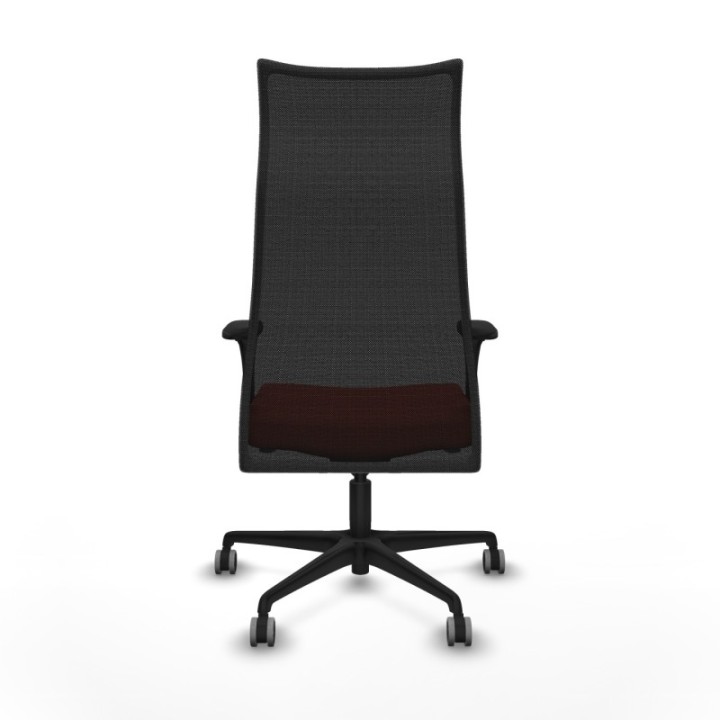 Albacete malla XL sincro malla negra bali naranja oscuro brazos 1D base nailon ruedas 65mm engomadas