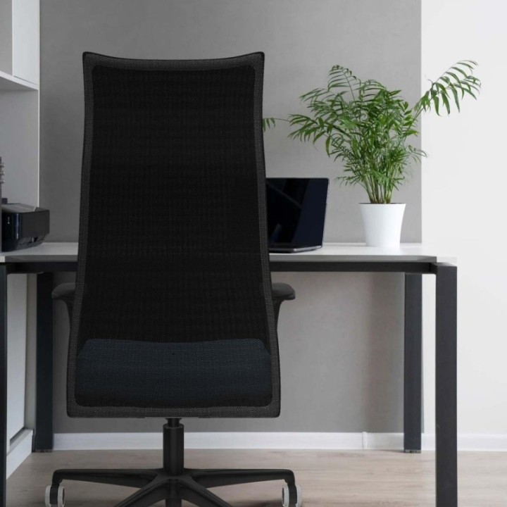 Albacete malla XL sincro malla negra bali naranja oscuro brazos 1D base nailon ruedas 65mm engomadas