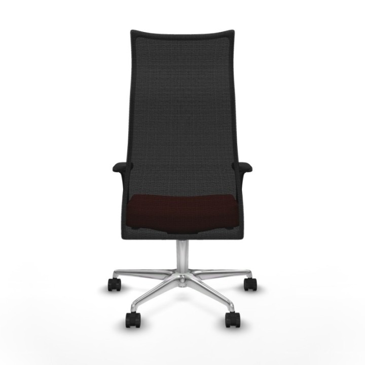 Albacete malla XL sincro malla negra bali naranja oscuro brazos 1D base aluminio ruedas 65mm nailon